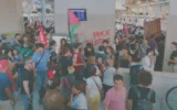 Manifestantes Tomam a Estação do Rossio: Brigada da PSP Presente