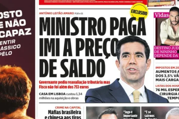 Ministro admite pagamento de IMI em saldo; professores enfrentam redução de horário
