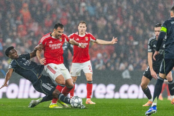 Aur&eacute;lien Tchouam&eacute;ni Vangelis Pavlidis Benfica Real Madrid