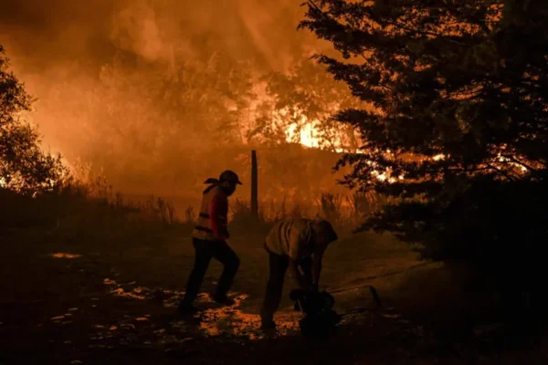 Rescaldo do Fogo na Covilhã em Andamento