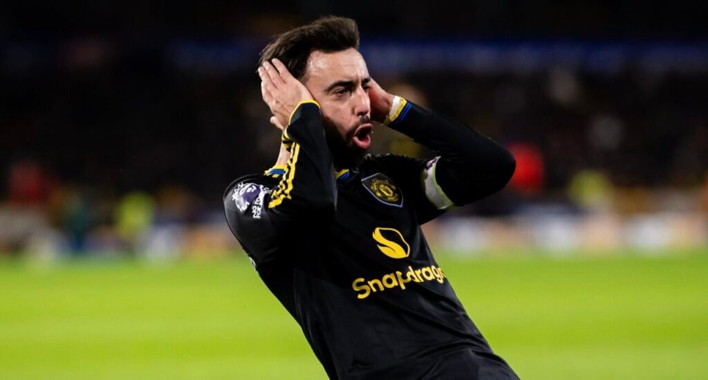Bruno Fernandes brilha com gols e assistências na goleada do Manchester United sobre o Wolverhampton