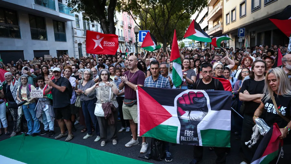 Mais de 1.000 pessoas em Lisboa exigem a libertação dos detidos por Israel